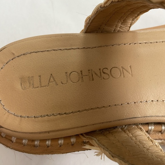 ULLA JOHNSON GEMMA WEDGES Cream Braided Platform Sandals Excellent Cond! size 37 - Picture 4 of 12